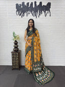 SF 2354 C Heavy Real Mirror Hand Work Saree