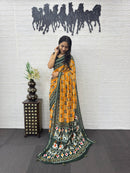 SF 2354 C Heavy Real Mirror Hand Work Saree