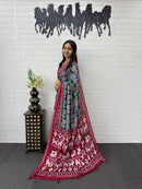 SF 2354 D Heavy Real Mirror Hand Work Saree