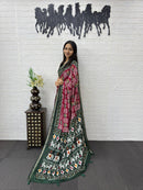 SF 2354 A Heavy Real Mirror Hand Work Saree