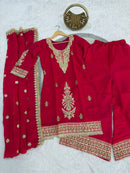 KR 1010 A Designer Hot Pink Embroidered Pakistani Suit