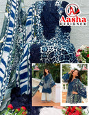 Aasha Designer 1221 B Leopard Printed Embroidered Work Pakistani Suit