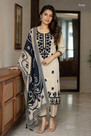 S4U 260291 B Designer Contrast Embroidered Work Suit