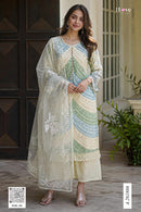 S4U 261886 Designer Pastel Embroidered Work Suit