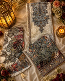 Shree Fabs Kt 367 Luxury Beige Embroidered Work Pakistani Suit