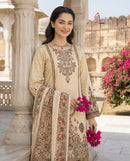 Shree Fabs Kt 367 Luxury Beige Embroidered Work Pakistani Suit