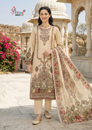 Shree Fabs Kt 367 Luxury Beige Embroidered Work Pakistani Suit