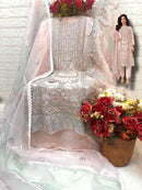 Fepic Rosemeen C 1661 Luxury Pastel Pink Embroidered Suit