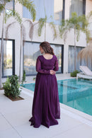 KA 1222 A Premium Deep Purple Georgette Anarkali Gown