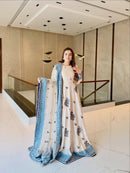 AD 231  Heavy Georgette  Sequence Embroidery Work Gown