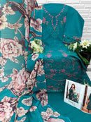 Florent 1093 B Maslin Cotton Heavy Embroidery Work Pakistani Suit