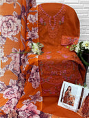 Florent 1093 C Maslin Cotton Heavy Embroidery Work Pakistani Suit