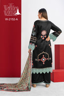 Wonder Woman W 2152 A Black Printed Pakistani Suit