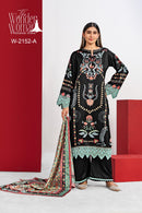 Wonder Woman W 2152 A Black Printed Pakistani Suit