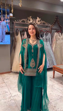 BE 471 Designer Sequence Embroidery Work Suit