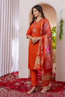 Diva 112 C Premium Orange Embroidered Work Suit