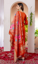 Diva 112 C Premium Orange Embroidered Work Suit