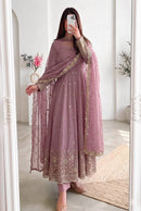 SSC 722 A Designer Heavy Embroidery Sequins Work Gown