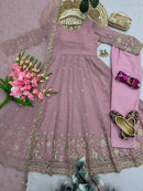 SSC 722 A Designer Heavy Embroidery Sequins Work Gown