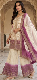 Hoor Tex  HF 792 C Designer Shaded Embroidered Work Pakistani Suit