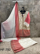 Hoor Tex  HF 792 B Designer Shaded Embroidered Work Pakistani Suit