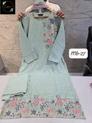 Sapphire Mb 27 Pastel Sea Green Georgette Pakistani Suit