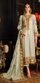 Serine S 115 F Fox Georgette Embroidered Work Pakistani Suit