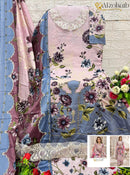 Alzohaib AZ 1186 Cotton Printed  Heavy Embrodaired Work Pakistani Suit