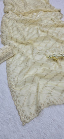 SF 2273 OWT Premium Fendy Fabric Embroidery Work Saree