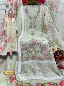 Rosemeen Fepic 1962 C Premium Organza Embroidered Work Pakistani Suit