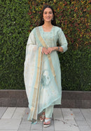 KR 369 Designer Heavy Jecard Digital Printed Suit