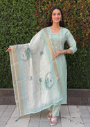 KR 369 Designer Heavy Jecard Digital Printed Suit