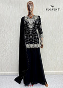 Florent 1086 B Georgette  Sequence Embroidery Work Pakistani Suit