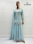 Florent 1086 C Georgette Sequence Embroidery Work Pakistani Suit