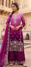 Hoor Tex HF 849 C Pink Embroidered Work Pakistani Suit