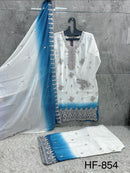 Hoor Tex 854 C Designer Simmar Pading Shaded Pakistani Suit