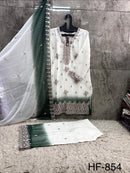 Hoor Tex 854 B Designer Simmar Pading Shaded Pakistani Suit