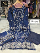 SH 2345 B Designer Jimichu With Work Pakistani Suit