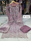 SH 2345 D Designer Jimichu With Work Pakistani Suit