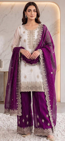 Hoor Tex HF 869 D Heavy Fandi Embroidered Work Pakistani Suit