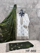 Hoor Tex HF 869 C Heavy Fandi Embroidered Work Pakistani Suit