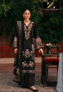 Ziaya 1132 D Pure Heavy Cambric Cotton Embroidered Work Pakistani Suit