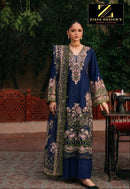 Ziaya 1132 C Pure Heavy Cambric Cotton Embroidered Work Pakistani Suit