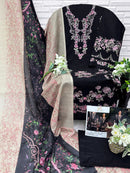 Ziaya 1132 D Pure Heavy Cambric Cotton Embroidered Work Pakistani Suit