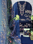 Ziaya 1132 C Pure Heavy Cambric Cotton Embroidered Work Pakistani Suit