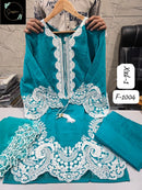 Sapphire F 1004 F Premium Cotton Embroidery work Pakistani suit