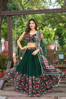 KR 101 Premium Soft Georgette Printed Lehnga