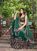 KR 101 Premium Soft Georgette Printed Lehnga