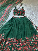 KR 101 Premium Soft Georgette Printed Lehnga