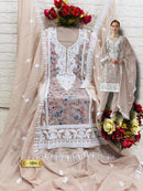 Fepic Rosemeen 1864 C Premium Organza Embroidered Work Pakistani Suit